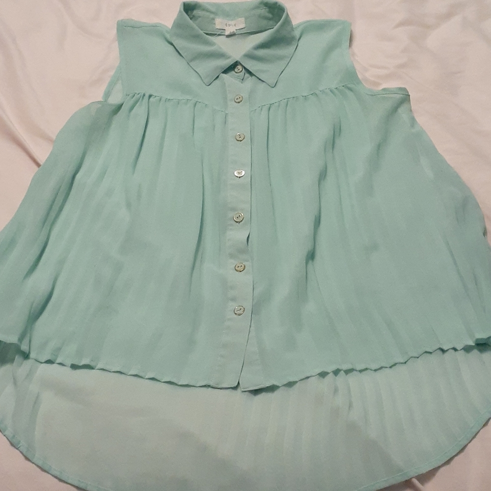 Teal blouse